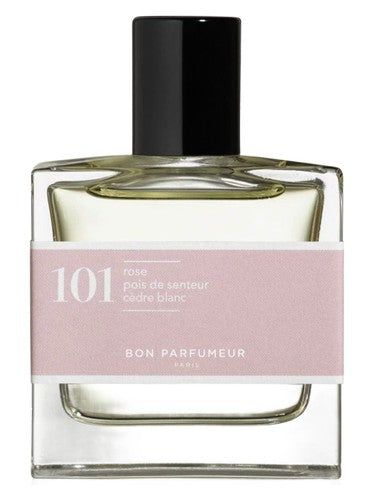 Bon Parfumeur 101 rose, sweet pea, white cedar fragrance bottle