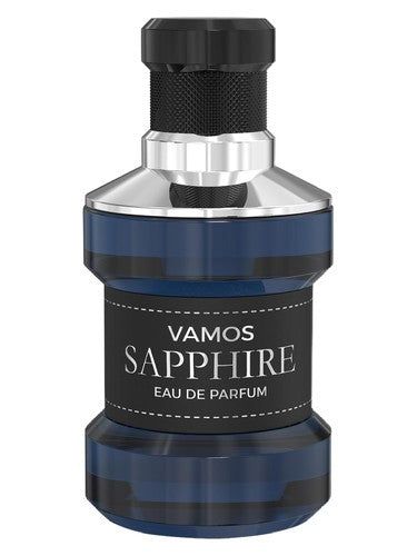 Camara Perfumes Vamos Sapphire fragrance bottle