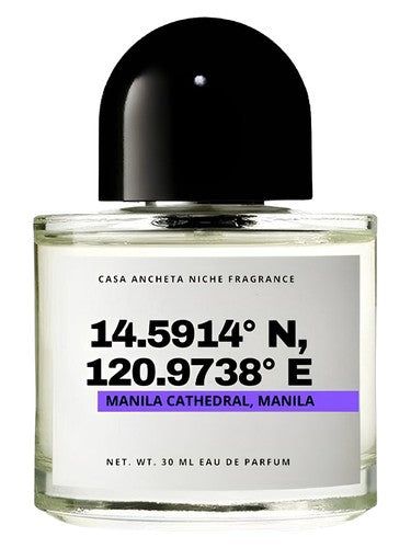 Casa Ancheta 14.5914° N, 120.9738° E (Manila Cathedral, Manila) fragrance bottle