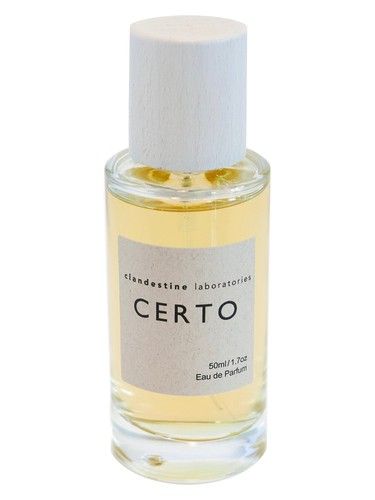 Clandestine Laboratories Certo fragrance bottle