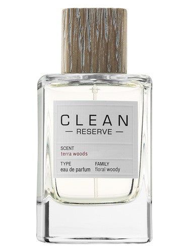 Clean Terra Woods fragrance bottle