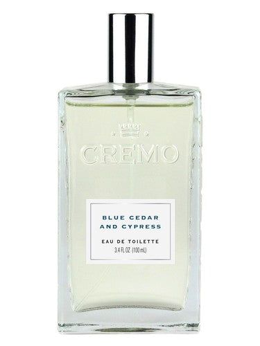Cremo Blue Cedar & Cypress fragrance bottle
