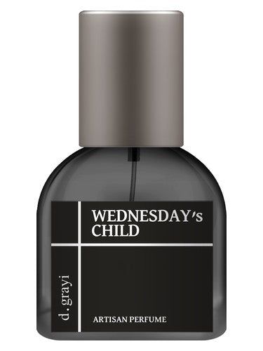 d grayi Wednesday's Child fragrance bottle