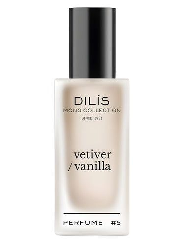 Dilís Parfum #5 vetiver/vanilla fragrance bottle