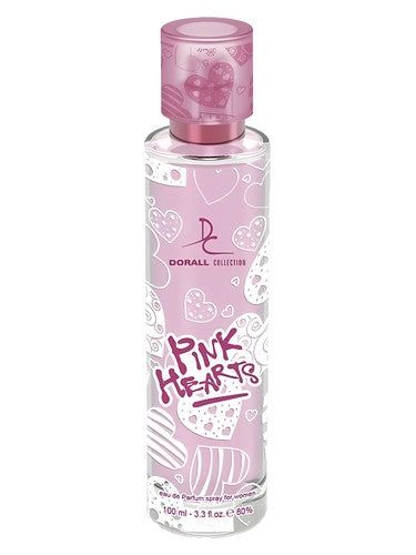 Dorall Collection Pink Hearts fragrance bottle