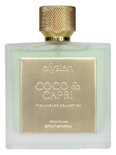 Elysian Coco & Capri fragrance bottle