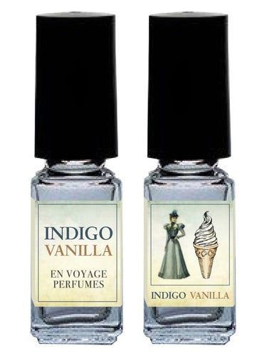 En Voyage Perfumes Indigo Vanilla fragrance bottle