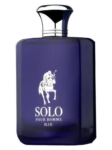 Fragrance World Solo Pour Homme Blue fragrance bottle