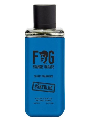 Frankie Garage Sporty Fragrance Sky Blue Tag fragrance bottle