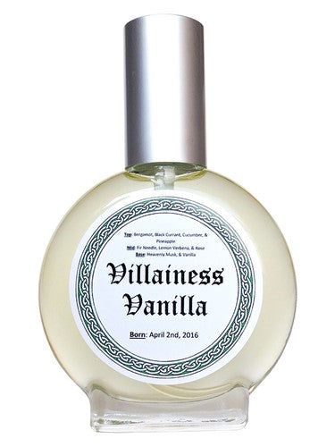 Gallagher Fragrances Villainess Vanilla fragrance bottle