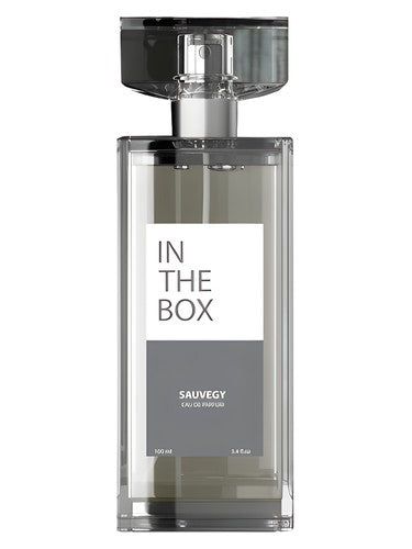 In The Box Sauvegy fragrance bottle