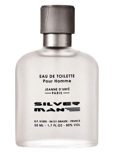 Jeanne d'Urfé Silver Man fragrance bottle
