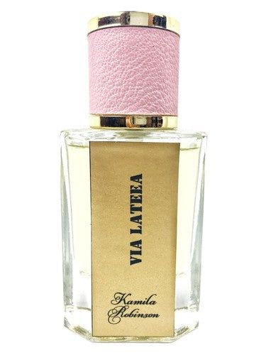 Kamila Robinson Via Lateea fragrance bottle