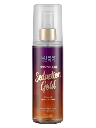 Kiss New York Seduction Gold fragrance bottle