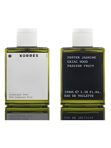 Korres Pepper Jasmine Gaiac Wood Passion Fruit fragrance bottle