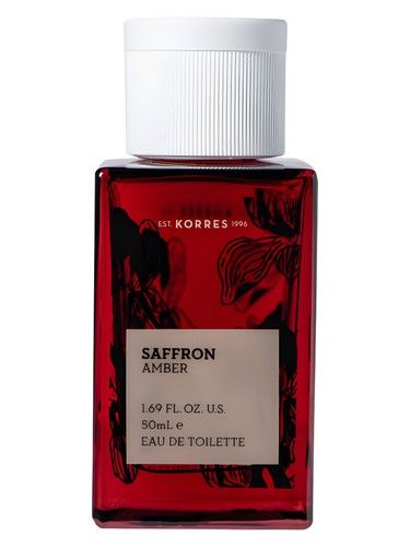 Korres Saffron Amber fragrance bottle