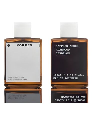 Korres Saffron Amber Agarwood Cardamom fragrance bottle