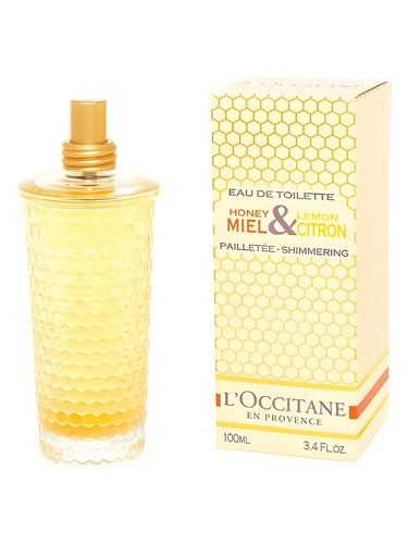 L Occitane en Provence Miel & Citron Pailletee Shimmering fragrance bottle