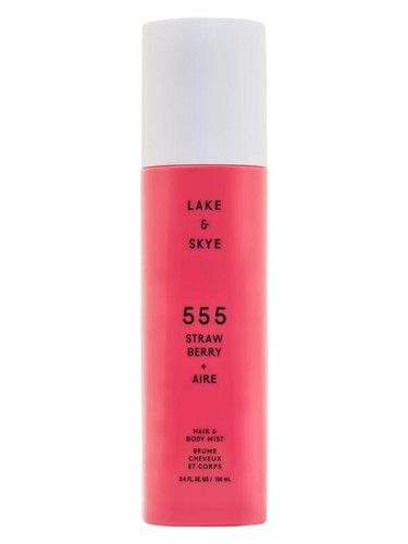 Lake & Skye 555 Strawberry + Aire fragrance bottle