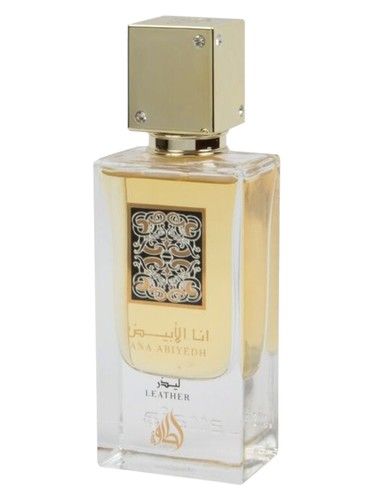 Lattafa Perfumes Ana Abiyedh Leather fragrance bottle