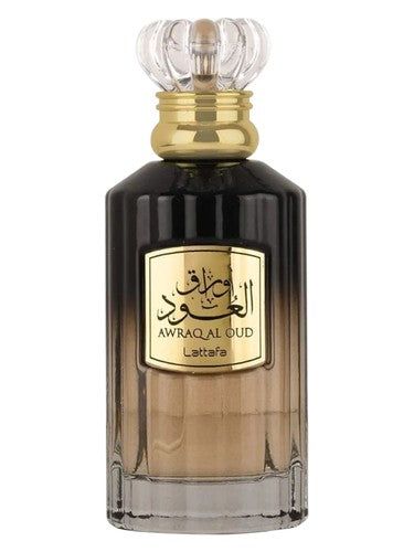 Lattafa Perfumes Awraq Al Oud fragrance bottle