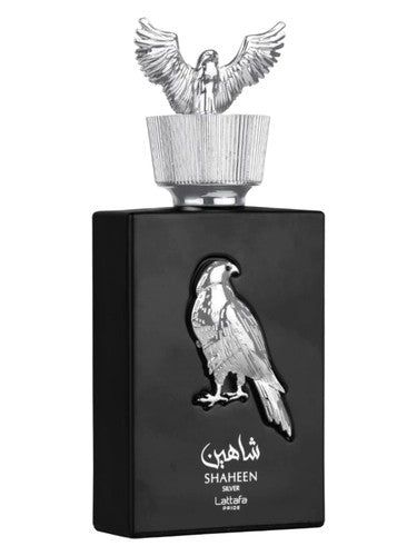 Lattafa Perfumes Shaheen Silver fragrance bottle