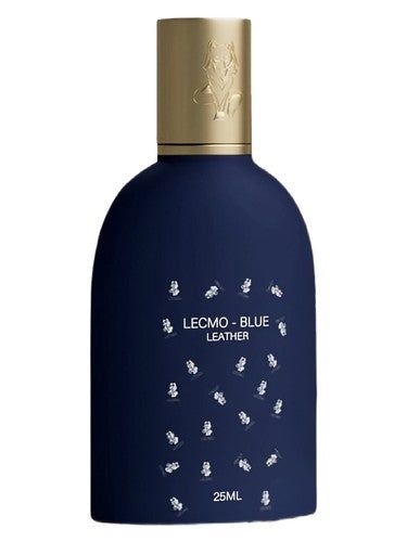 Lecmo Blue Leather fragrance bottle