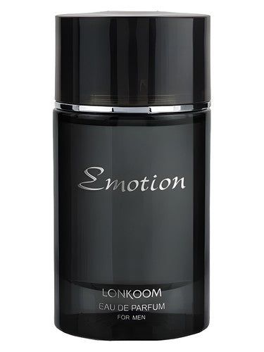 Lonkoom Parfum Emotion Black For Men fragrance bottle