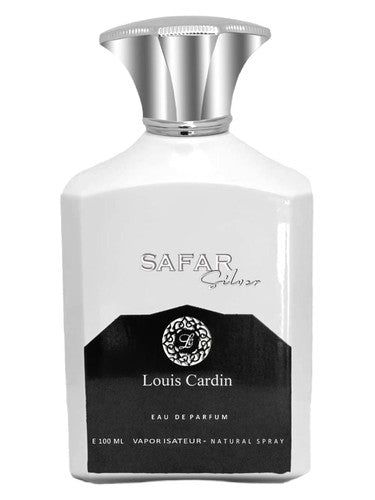 Louis Cardin Safar Silver fragrance bottle