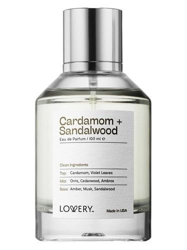 Lovery Cardamom Sandalwood fragrance bottle