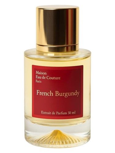 Maison Eau de Couture French Burgundy fragrance bottle
