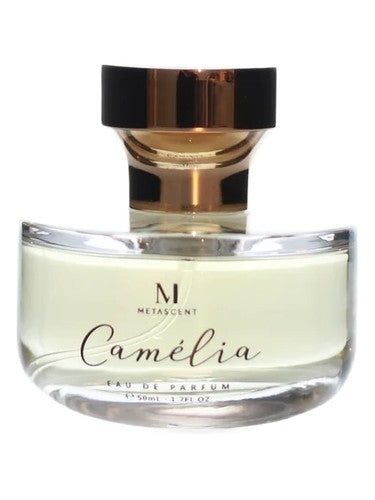 MetaScent Camelia fragrance bottle