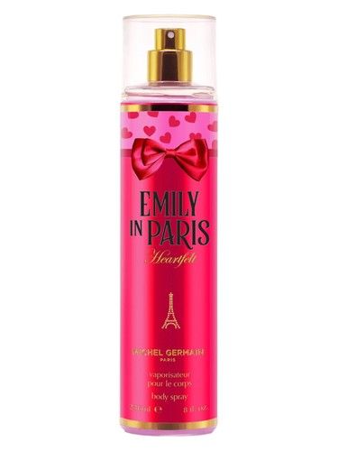 Michel Germain Emily in Paris Heartfelt Body Spray fragrance bottle