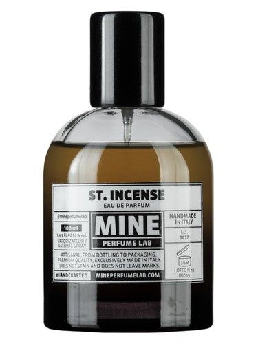 Mine Perfume Lab St. Incense fragrance bottle