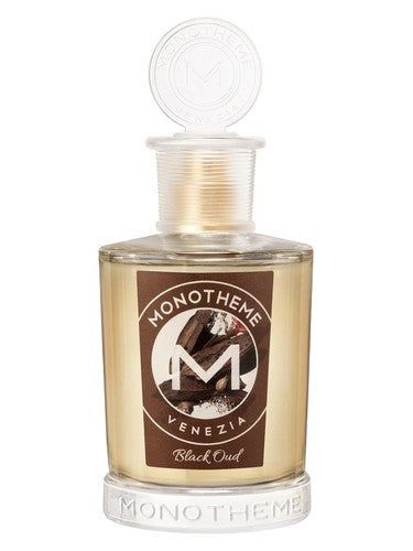 Monotheme Venezia Black Oud fragrance bottle