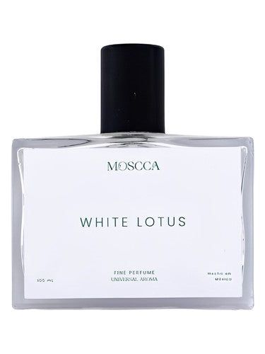 Moscca White Lotus fragrance bottle