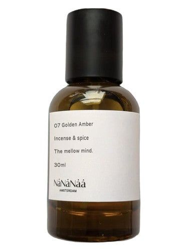 NaNaNaa 07 Golden Amber - Incense & spice fragrance bottle