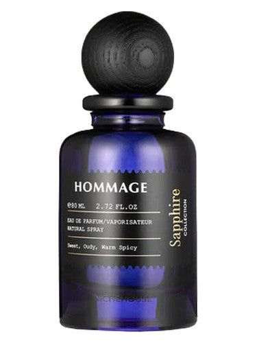 Niche House Hommage fragrance bottle