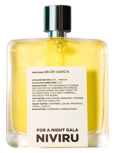 NIVIRU For a Night Gala fragrance bottle