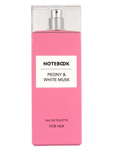 Notebook Peony & White Musk fragrance bottle