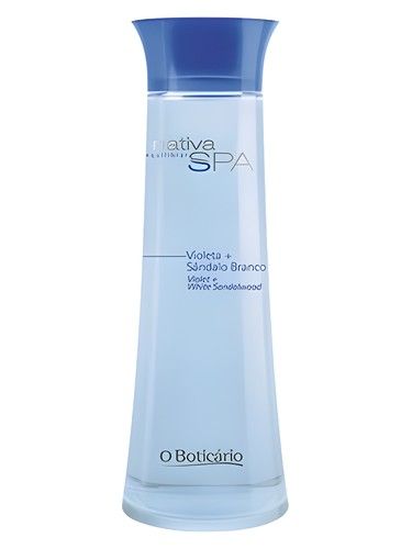 O Boticario Nativa SPA Violet + White Sandal fragrance bottle