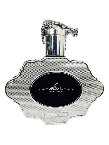 Olive Perfumes Tornado Silver fragrance bottle