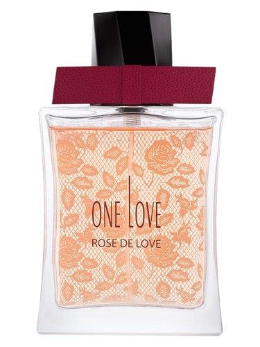 One Love Rose De Love fragrance bottle