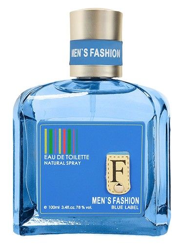 Parfums Genty Men's Fashion Blue Label fragrance bottle