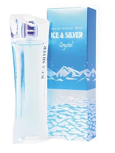 Parfums Louis Armand Ice & Silver Crystal fragrance bottle