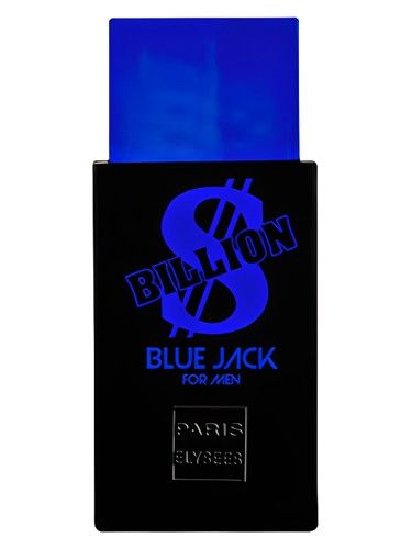 Paris Elysees Billion Dollar Blue Jack fragrance bottle