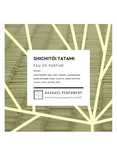Raphael Perfumery Shichitoi Tatami fragrance bottle