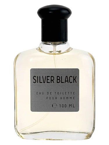 Red Label Color Essences Silver Black fragrance bottle