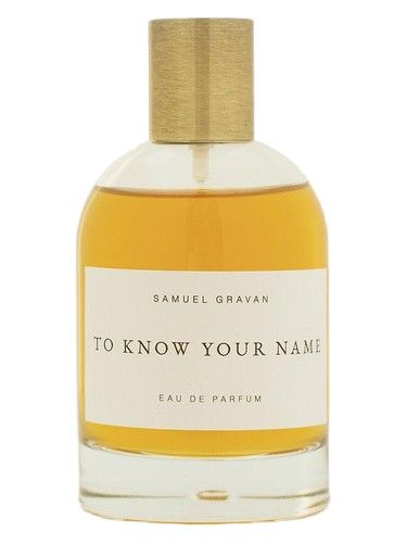 Samuel Gravan To Know Your Name fragrance bottle