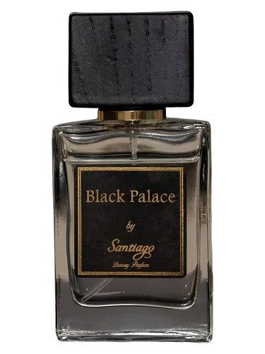 Santiago Luxury Parfum Black Palace fragrance bottle